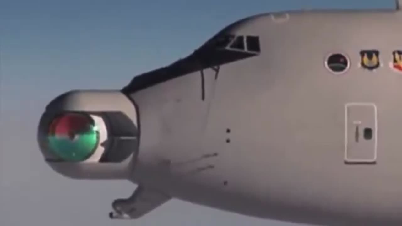 Just a Friendly Military Plane with a Gigantic Laser