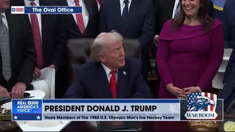 President Trump Hosts "Miracle on Ice" 1980 U.S. Olympic Men's Hockey Team for Congressional Gold Medal Bill Signing