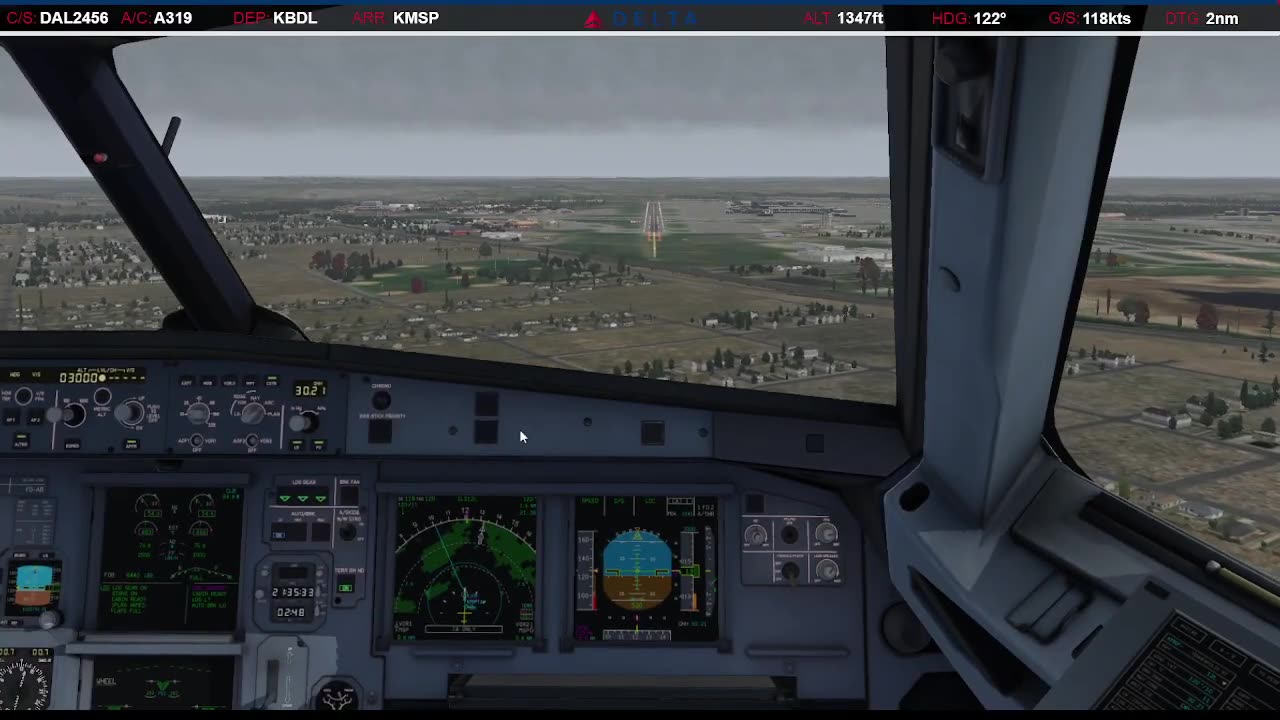 Landing in Minneapolis (KMSP)