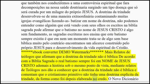 02.167. A Maior Farsa do Trinitarismo parte 14