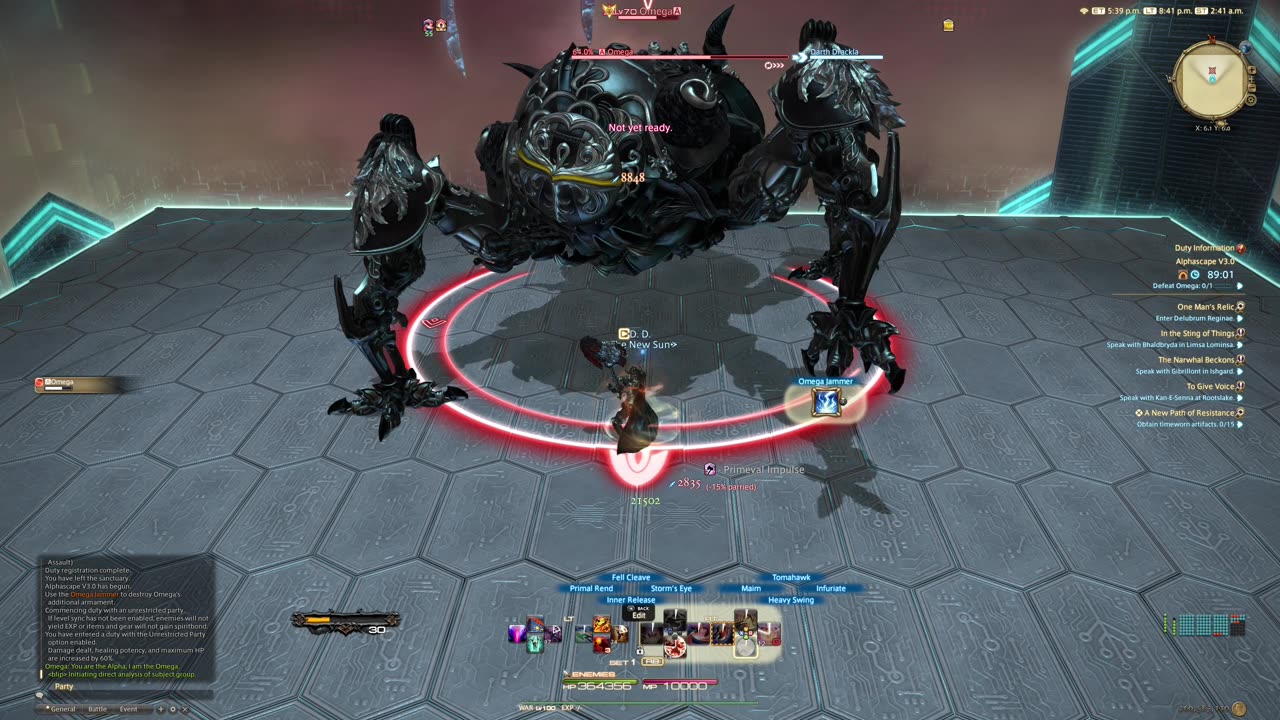 FINAL FANTASY XIV (Solo WAR) Alphascape V3.0 Normal
