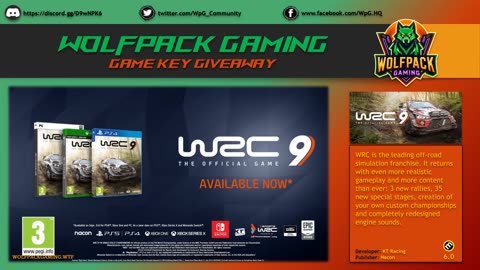 【🎁】WRC 9 Fia World Rally Championship | WPG | Game Giveaway | 2025【🎁】