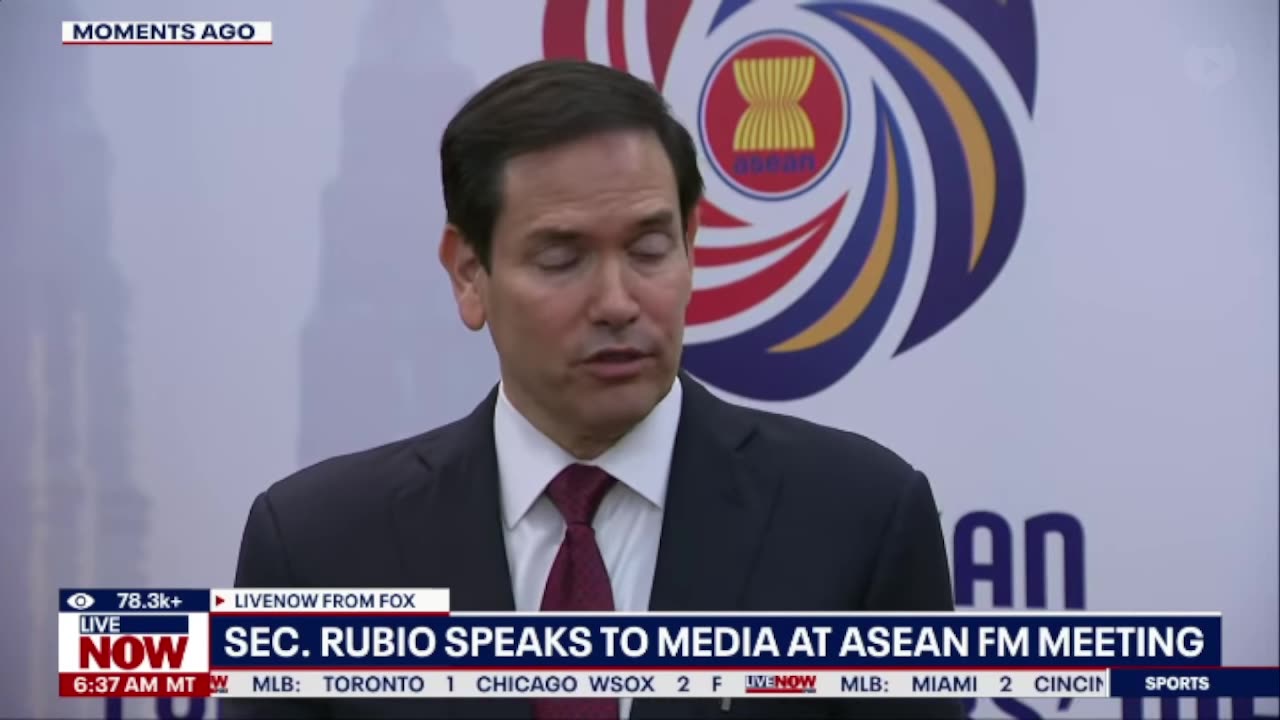 NOW - Secretary Rubio: "There wasn't a policy decision not to give weapons to Ukraine...