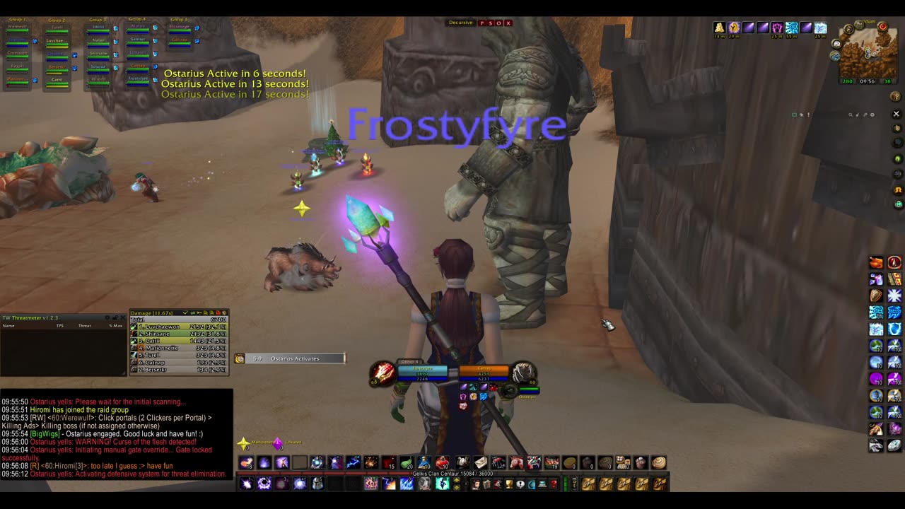 Turtle wow - PUG Ostarius custom world boss - 7 April - Mage POV