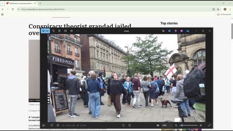 Sheffield city centre Great British Strike explosive situation created by the police patriots versus far left.
