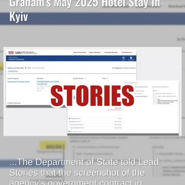 Fact Check: NO EVIDENCE Taxpayers Paid $411,634 For Sen. Lindsey Graham's May 2025 Kyiv Hotel Stay