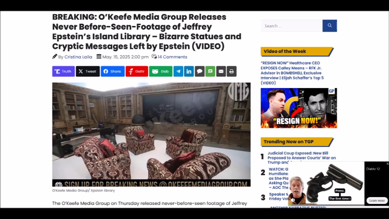 Jeffrey Epstein’s Island Library