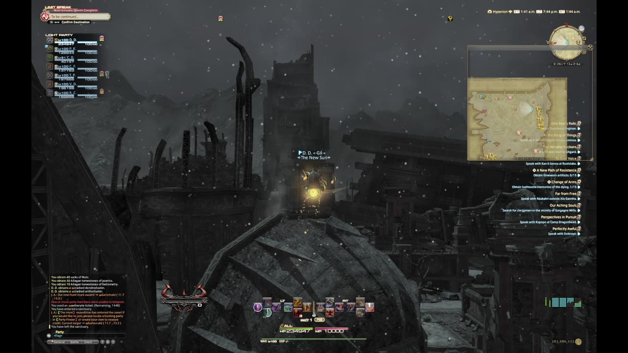 Final Fantasy 14 Endwalker A Rank Hunt Train