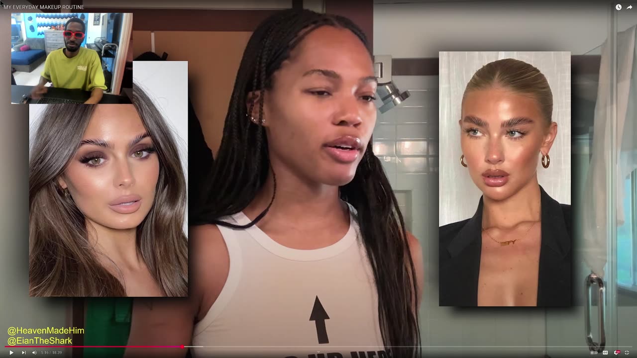 Quenlin Blackwell MY EVERYDAY MAKEUP ROUTINE REACTION