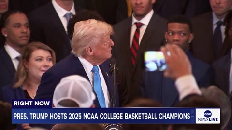 Trump welcomes the University of Florida Gators men's basketball to the White House