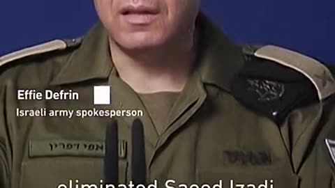 Israeli army says they killed Iran's coordinator with Hamas - Middle East Eye