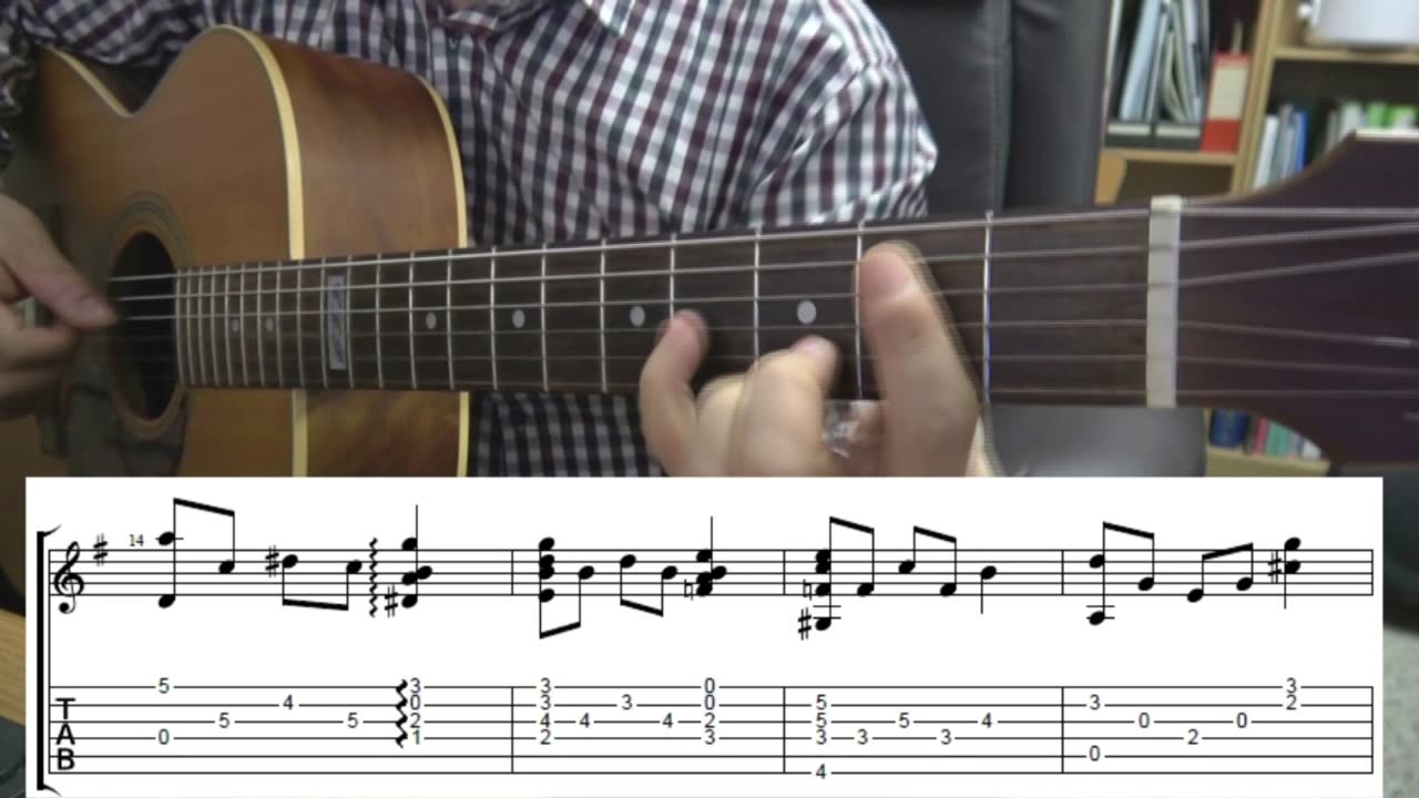 내 주를 가까이 하게 함은, Nearer, My God, to Thee - Hymn song guitar solo, including tab.