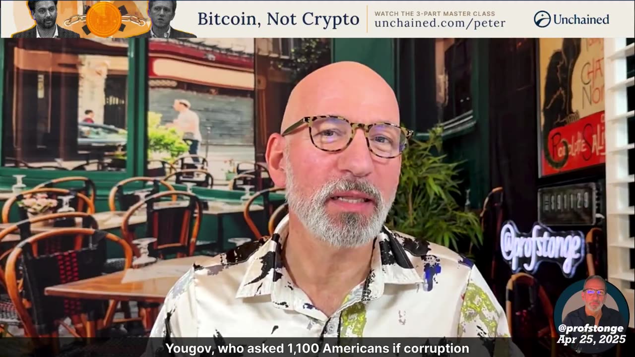 Peter St Onge PhD 81% of Americans think the government is corrupt.