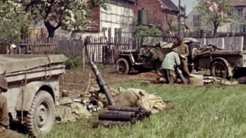The End of the War in Colour - The Americans at the Elbe UNCENSORED FOOTAGE