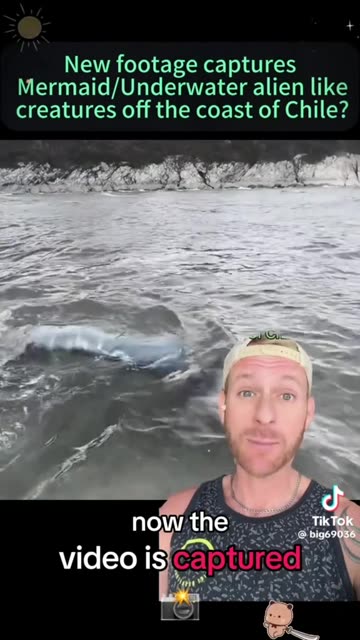 New footage captures Mermaid/underwater alien like creatures off the coast of Chile?