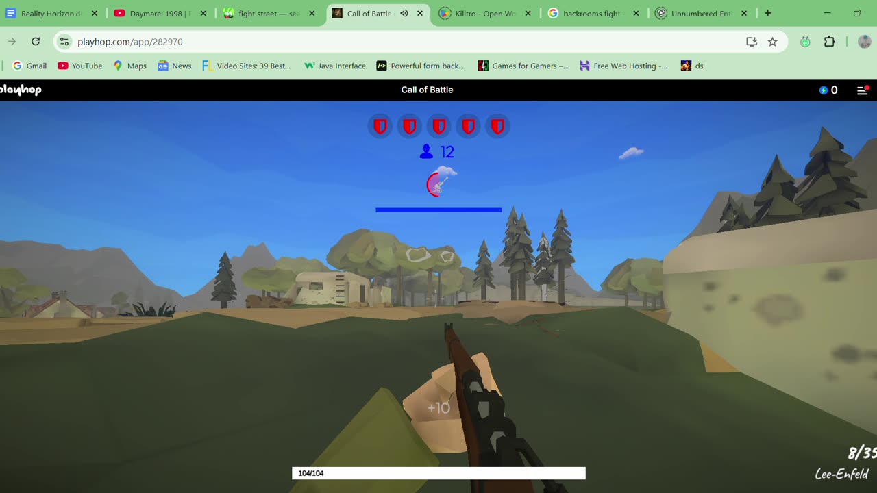 Call of Battle - gameplay Online Unity WWII FPS Military Ragdoll