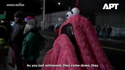 Portland’s Mascot March: Protesters Turn ICE ‘War Zone’ Into Spectacle