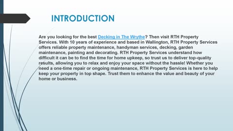Looking for the best Decking in The Wrythe
