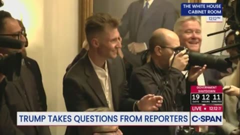 Trump to reporter: 'I love his haircut. I’m going to try it.'