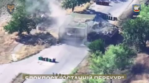 Russian Vehicle Hangers and Checkpoint Along Ukrainian Border Come Under Attack