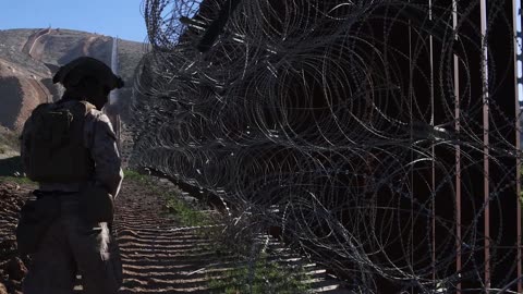 JTF-SB Marines patrol the southern border (B-Roll)