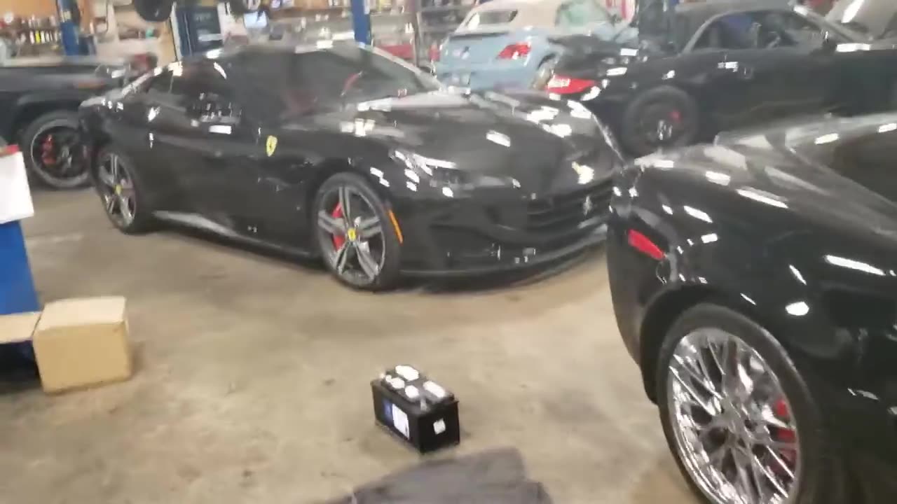 Ferrari, Corvett, and Porsche after hours quick eye candy.