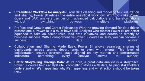 Why is Power BI Training Important for Data Analysts?