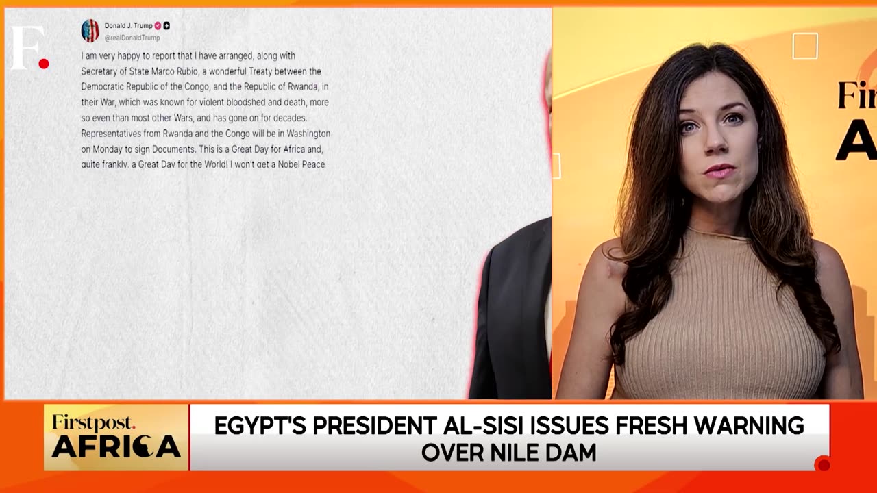 Nile Dam Dispute: Egypt President Al-Sisi's Veiled Dig at Ethiopia Over GERD | Firstpost Africa|N18G