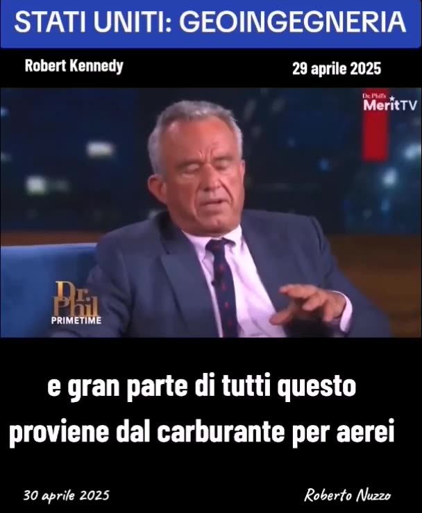 GEOINGEGNERIA: "ROBERT KENNEDY HA PROMESSO DI FERMARLA" 29 aprile 2025