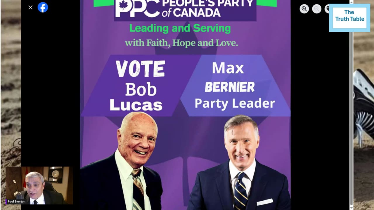 The Truth Table EP 80 presents Bob Lucas PPC candidate for Charlottetown