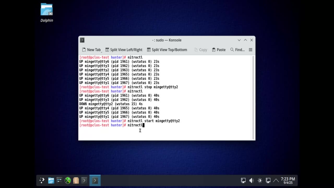 Nitro Init System on PCLinuxOS