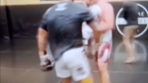 Strickland getting that sparring in