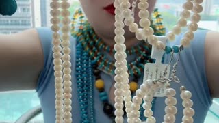 20250705-6 Sleeping Beauty Turquoise Pearl Set: Gem Combo of Mountain Sea Dance