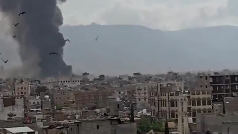 It appears sana’a international airport has been completely destroyed