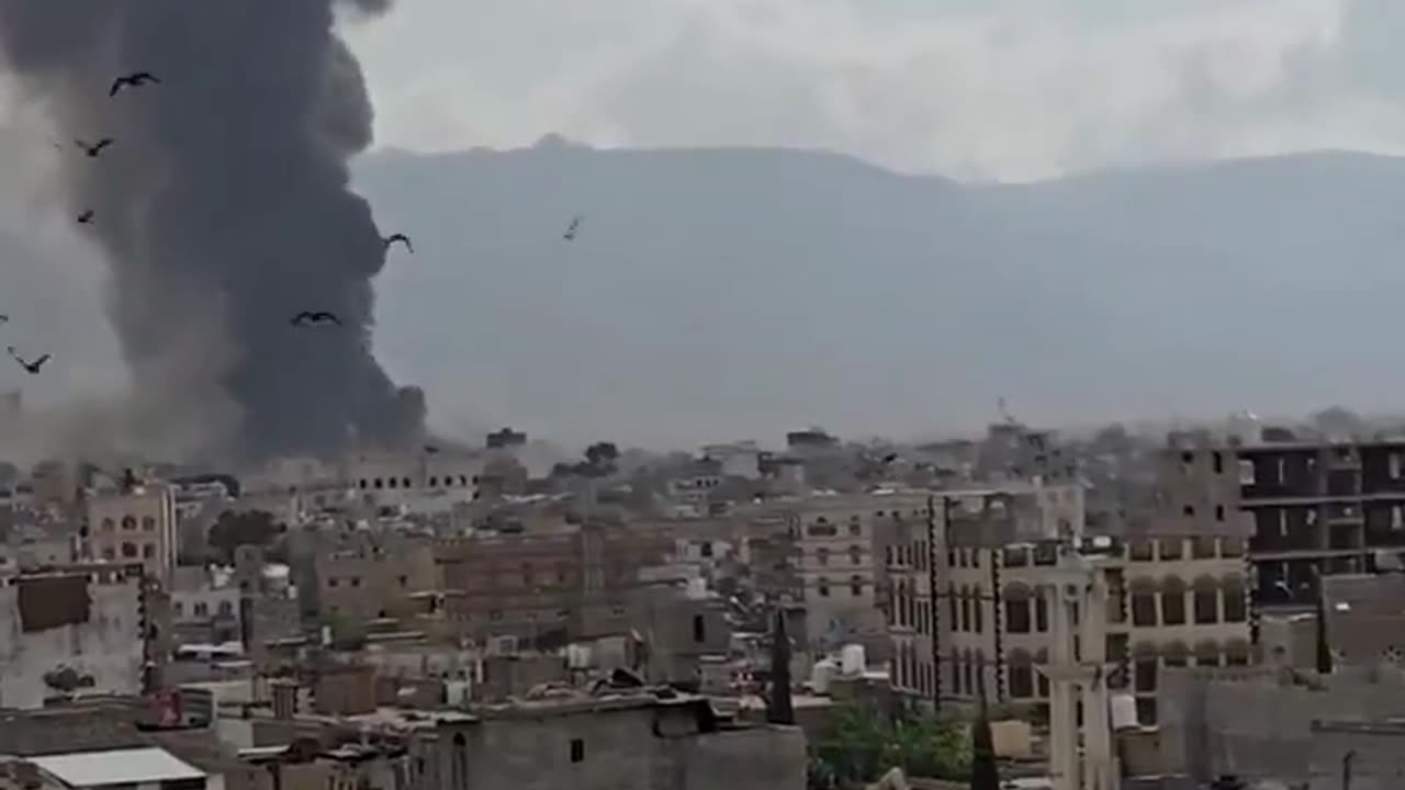 It appears sana’a international airport has been completely destroyed