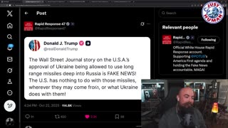 Trump Calls WSJ Story Fake News and Trolls Putin at the Same Time.