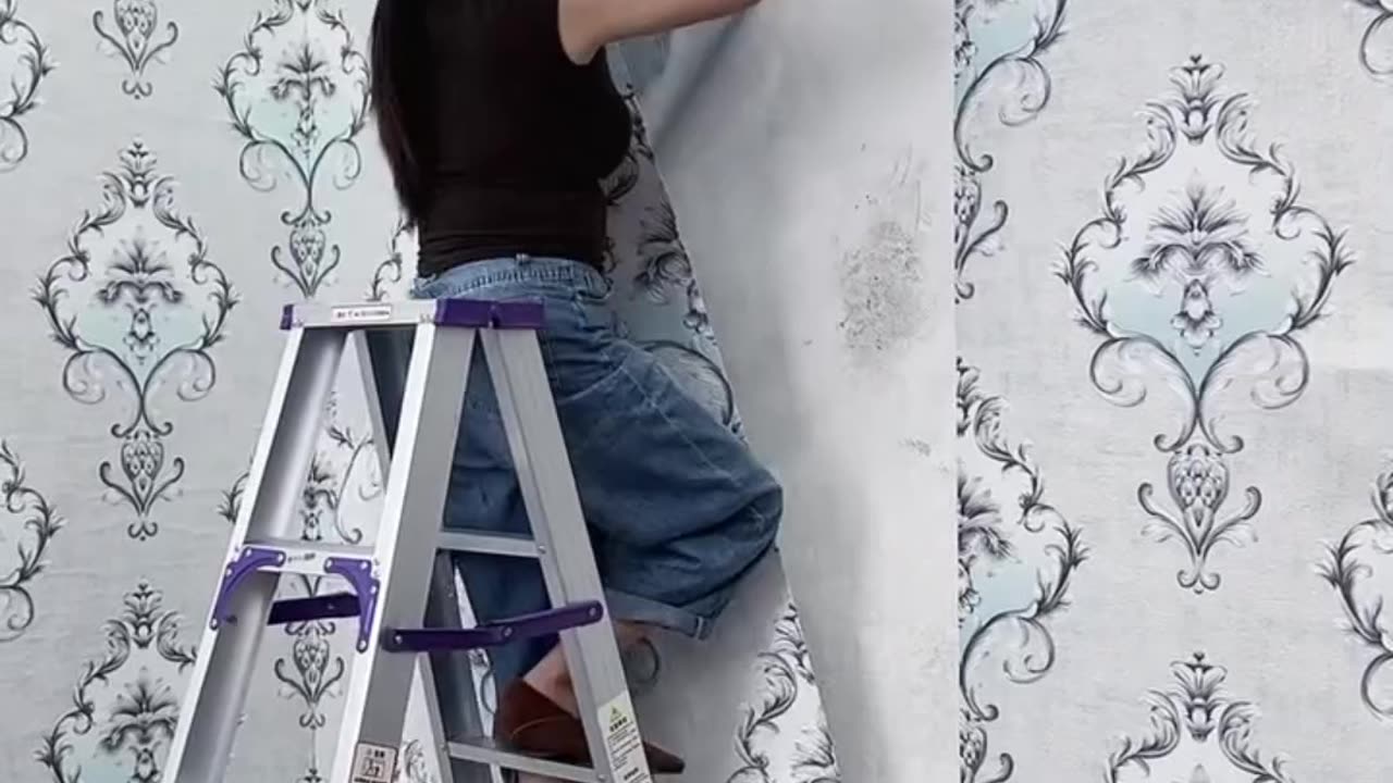Old Wall Makeover with 3D Self-Adhesive Stickers