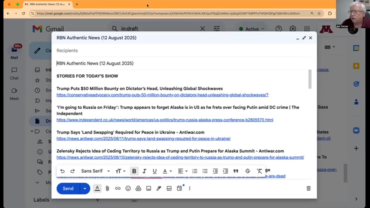 RBN Authentic News (12 August 2025)