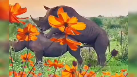 When Rhinos Mate: Shocking Size & Strength Revealed 🦏🔥