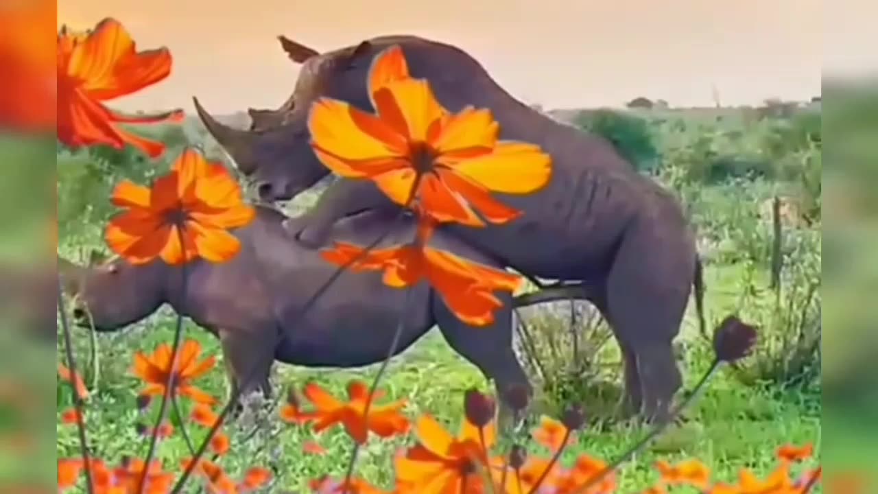 When Rhinos Mate: Shocking Size & Strength Revealed 🦏🔥