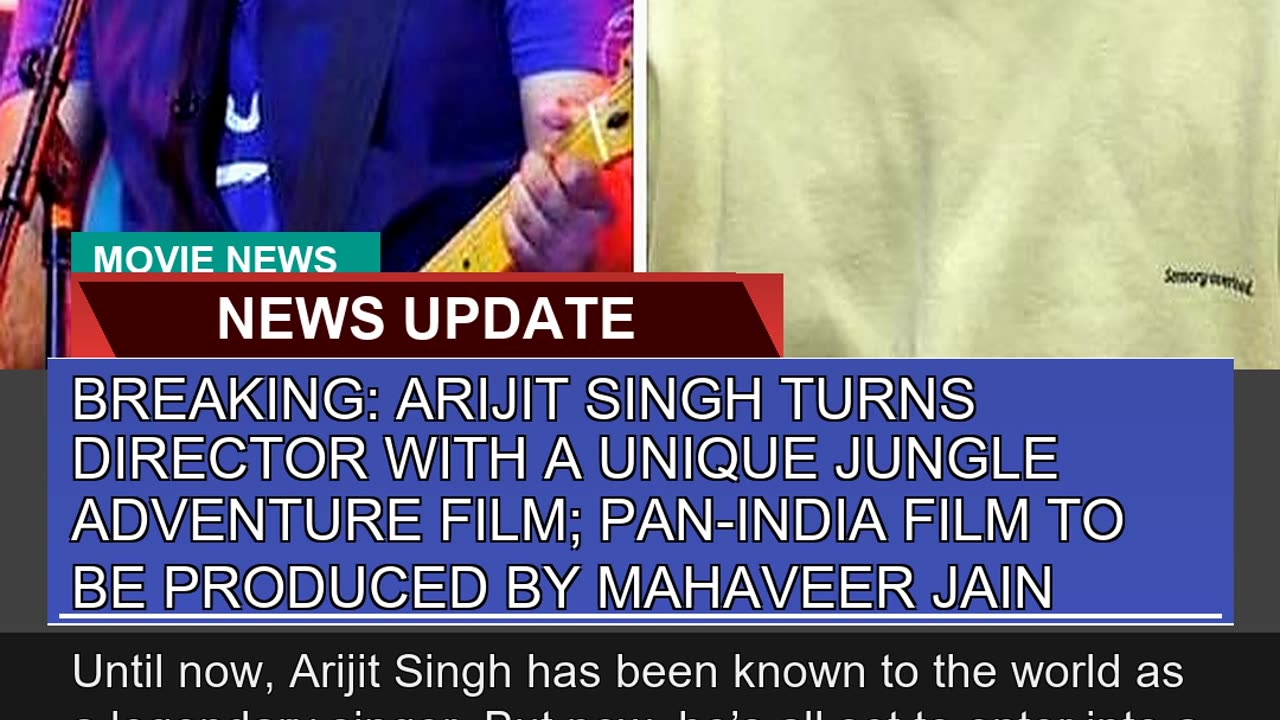 Breaking Arijit Singh Turns Director with a Uniqu