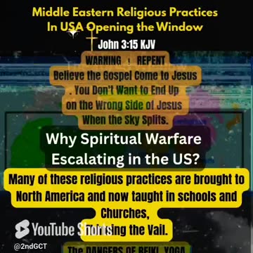 10/40 Window The Vail Thinning Over America. Demonic Alien Invasion Middle Eastern Religion Dangers