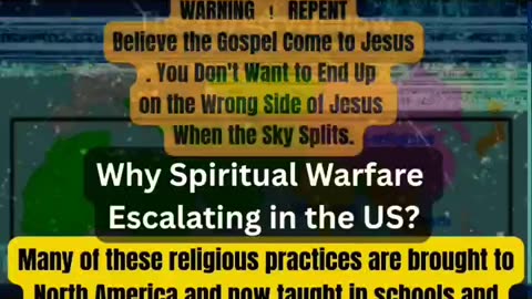 10/40 Window The Vail Thinning Over America. Demonic Alien Invasion Middle Eastern Religion Dangers