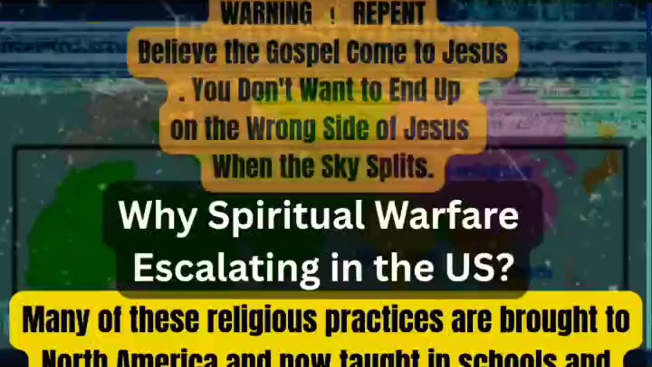 10/40 Window The Vail Thinning Over America. Demonic Alien Invasion Middle Eastern Religion Dangers