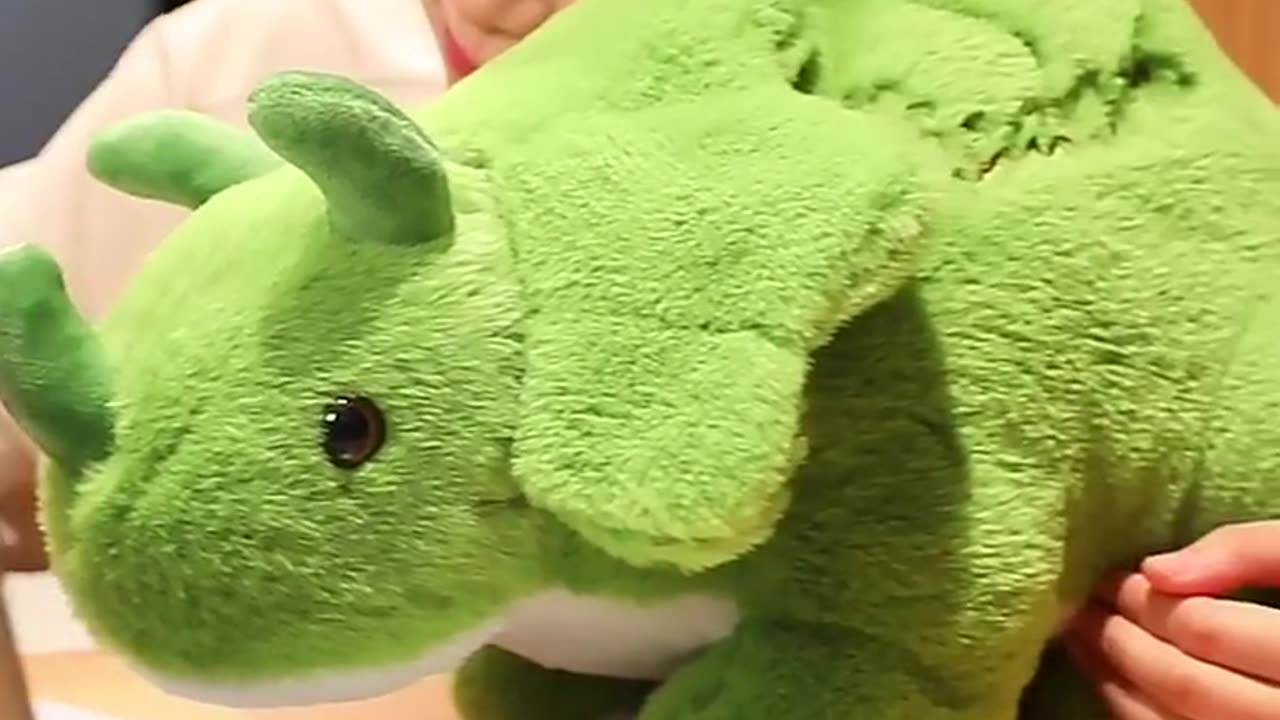 New sunrise wholesale manufacture soft simulated plush toy green stegosaurus tyrannosaurus