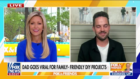 Dad spreads positivity to millions online with family DIY projects