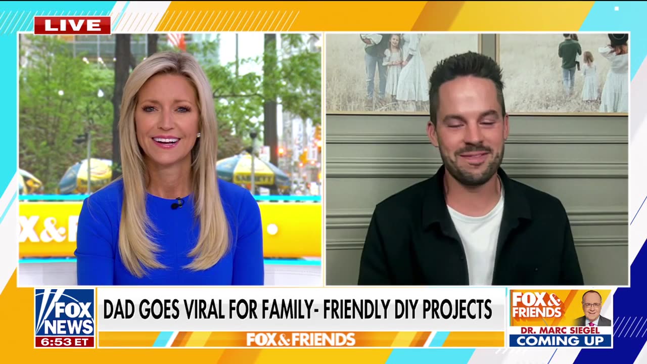 Dad spreads positivity to millions online with family DIY projects