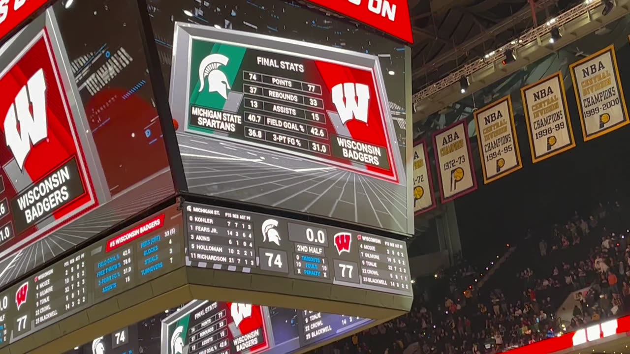 March 15, 2025 - Wisconsin Fans Celebrate After Win Over Michigan State