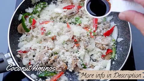 Cauliflower Veggie Breakfast Rice – Fast, Healthy & Keto