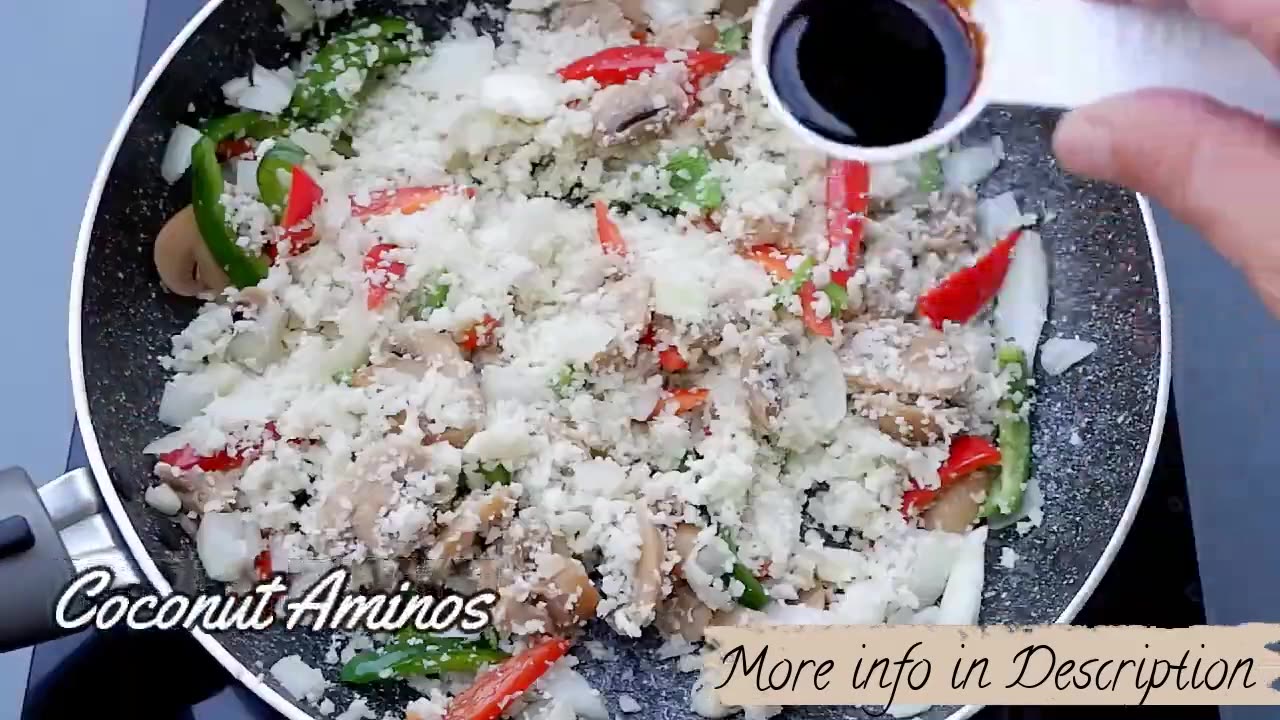 Cauliflower Veggie Breakfast Rice – Fast, Healthy & Keto
